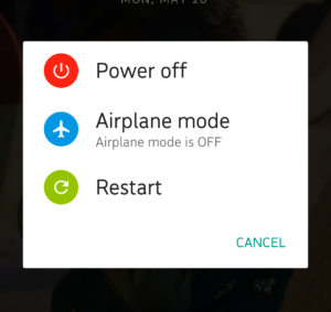 Reboot your Android device