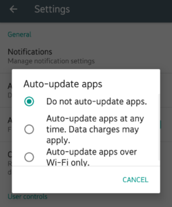 Auto Update apps