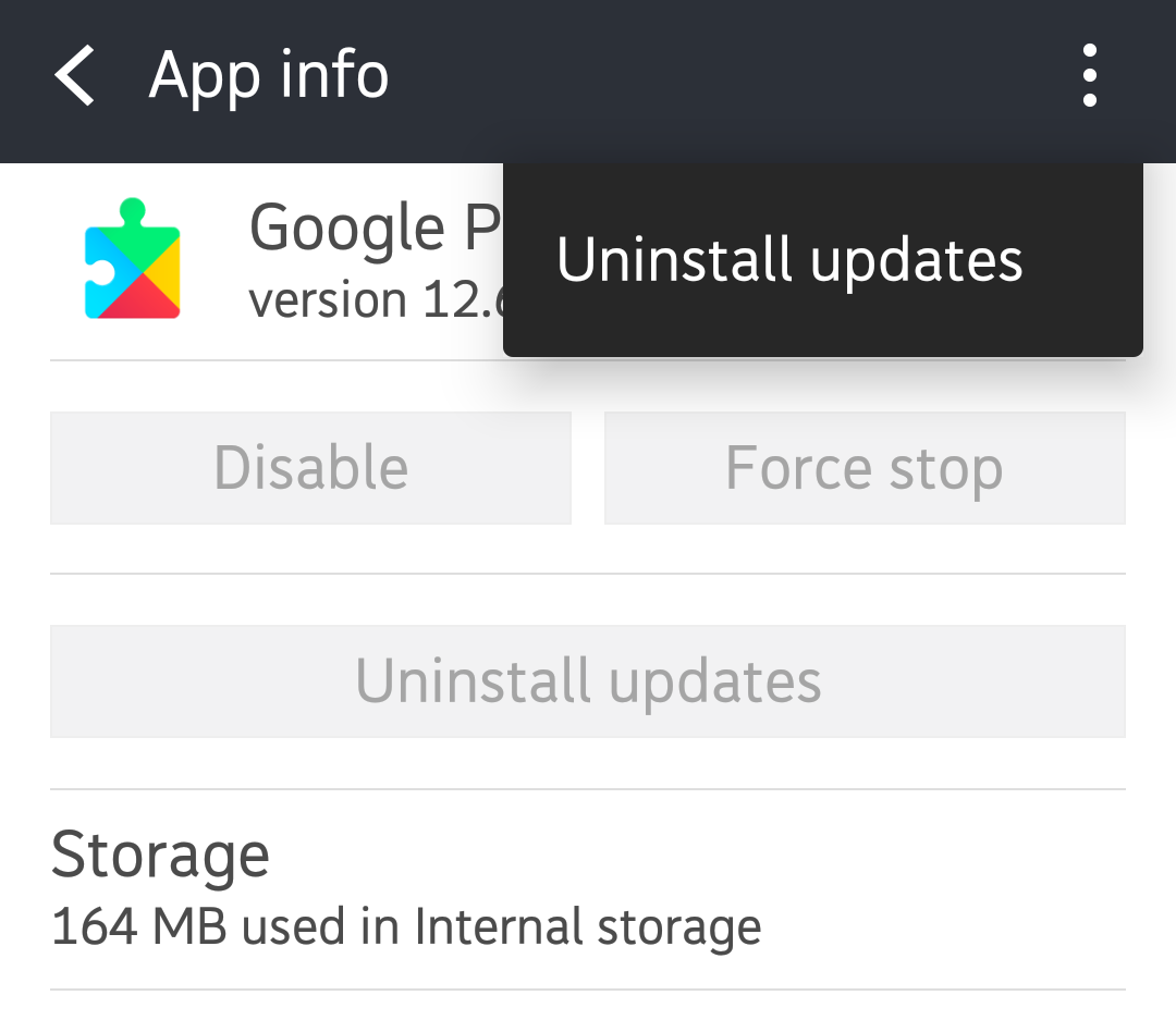 google play system update not updating